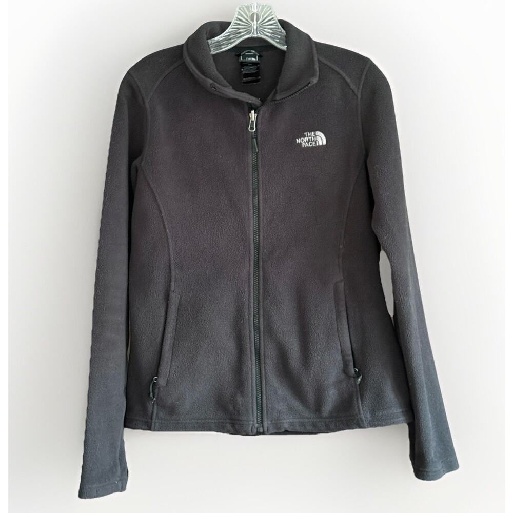 The North Face Women's Black Fleece Full Zip Jacket FlashDry Y2K Size Small